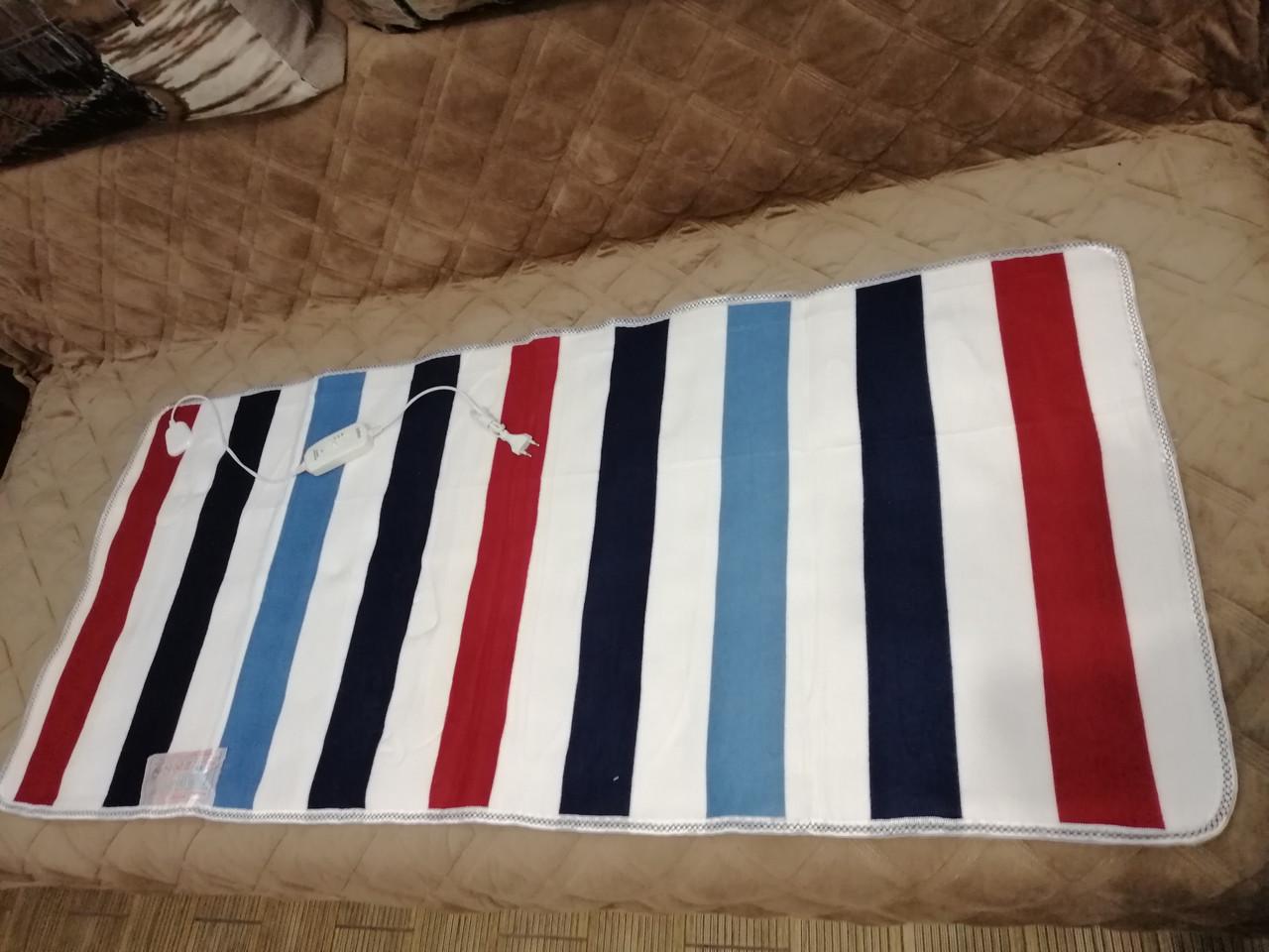 Электропростынь с сумкой Electric Blanket в цветную полоску 70х150 см - фото 4