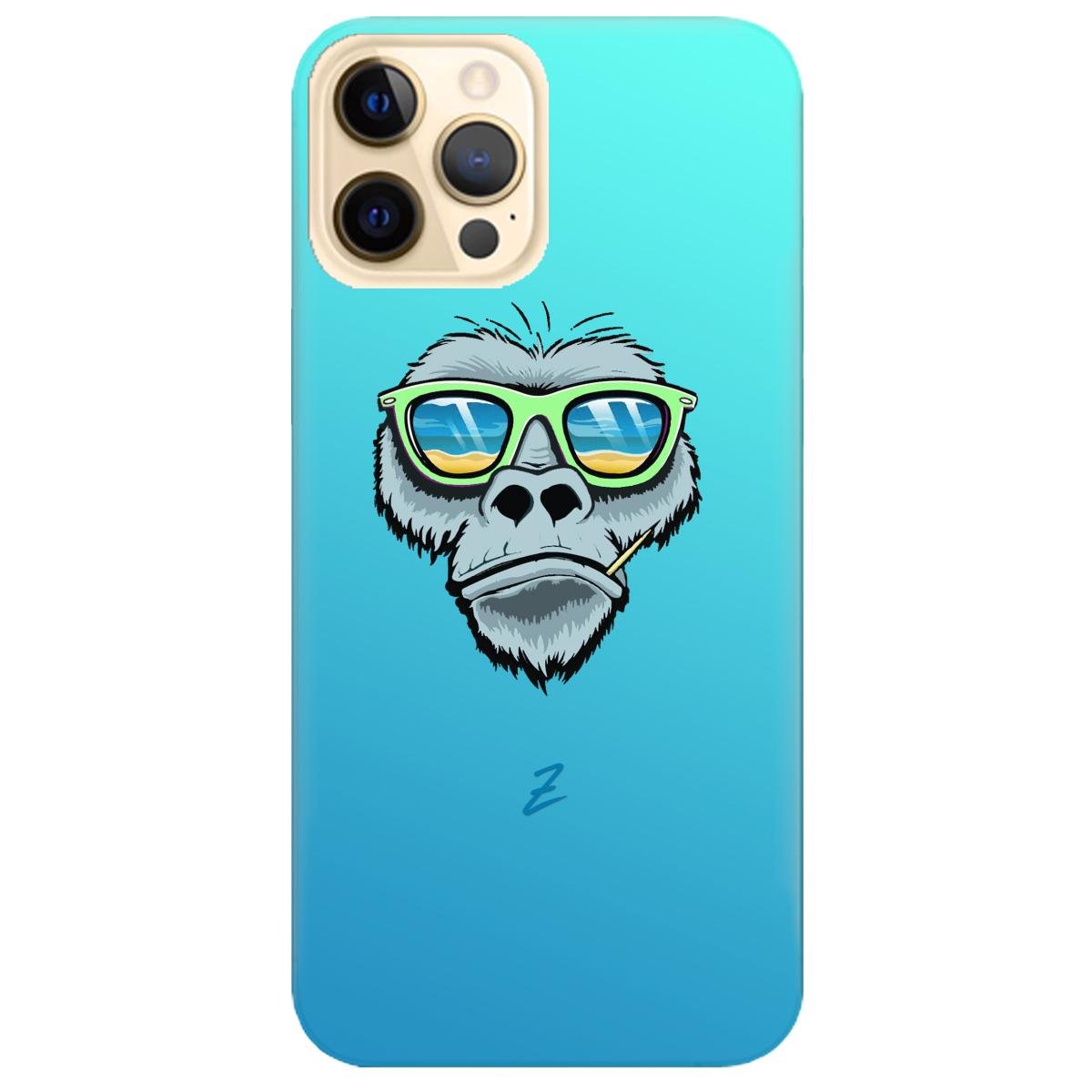 Силиконовый чехол Zorrov для Apple iPhone 12 Pro - Monkey (14080040057087169)