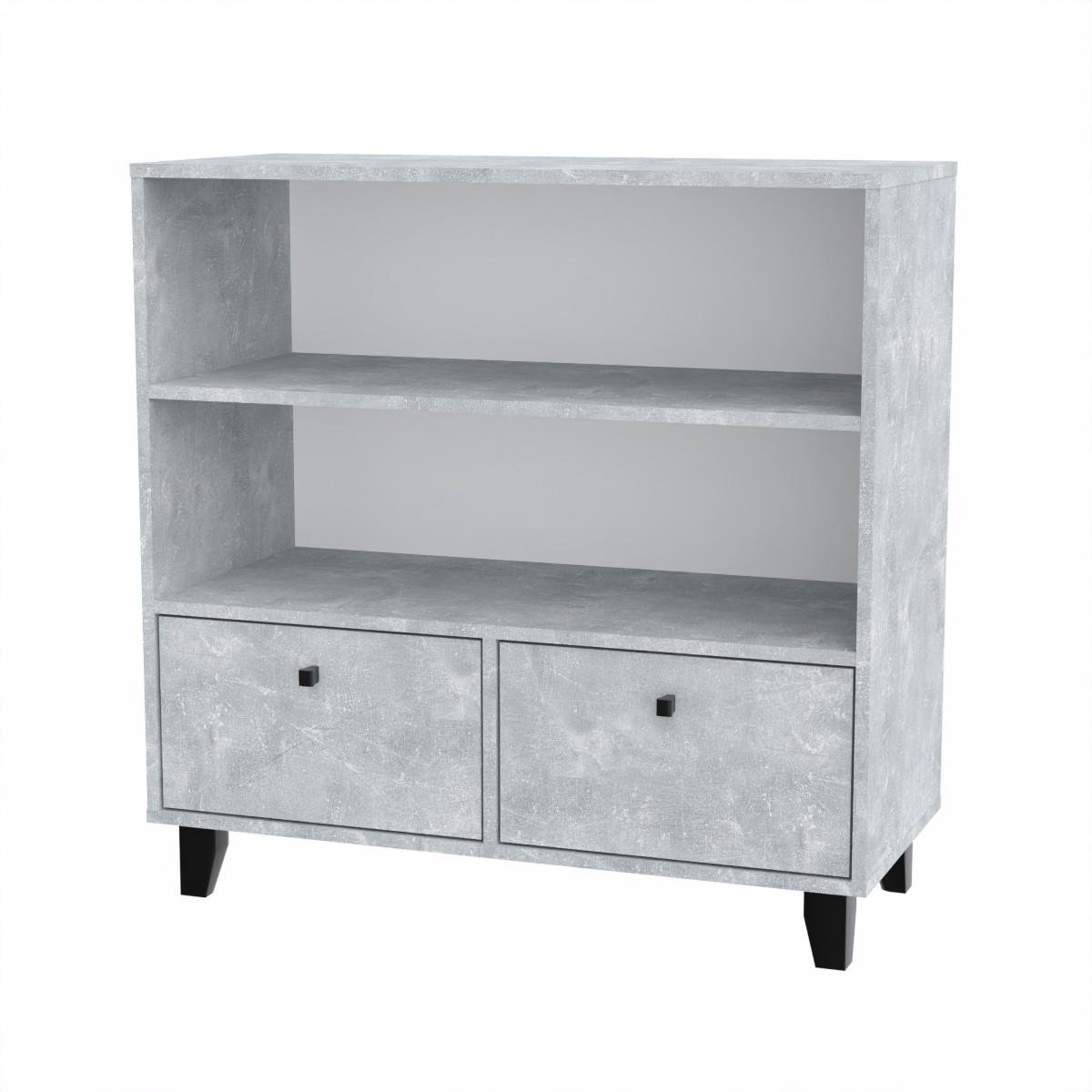 Стеллаж с ящиками Компанит КШ 25 90х40х90 см Бетон (66f00be8e46f9163b5262abc)