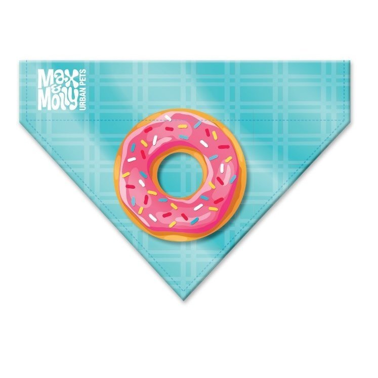 Бандана для собак на ошейник Max & Molly Bandana Donuts S (701020) - фото 1 Бандана для собак на ошейник Max & Molly Bandana Donuts S (701020) - фото 1