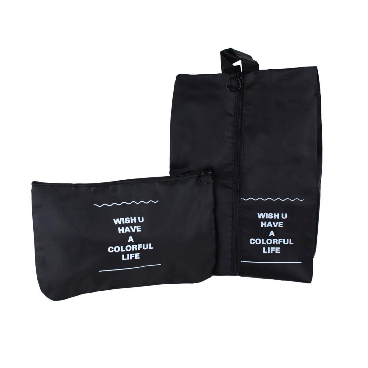 Набір дорожніх органайзерів 8в1 з нейлону для валізи та ручної поклажі Чорний (КДО-40-22) - фото 4 Набір дорожніх органайзерів 8в1 з нейлону для валізи та ручної поклажі Чорний (КДО-40-22) - фото 4