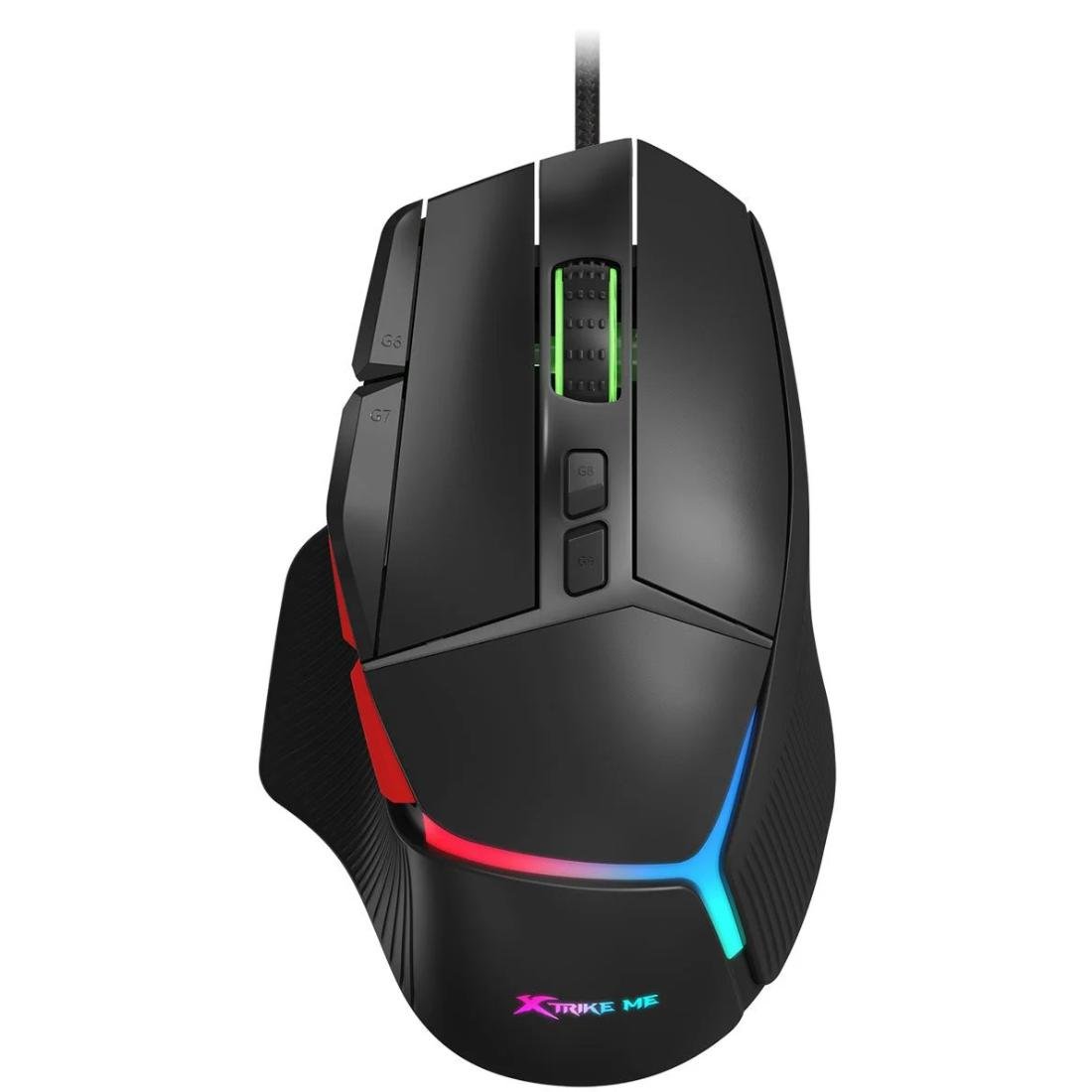 Комп'ютерна мишка ігрова провідна Xtrike ME GM-415 USB 8000dpi 9кн R GB Black (GM-415) Комп'ютерна мишка ігрова провідна Xtrike ME GM-415 USB 8000dpi 9кн R GB Black (GM-415)
