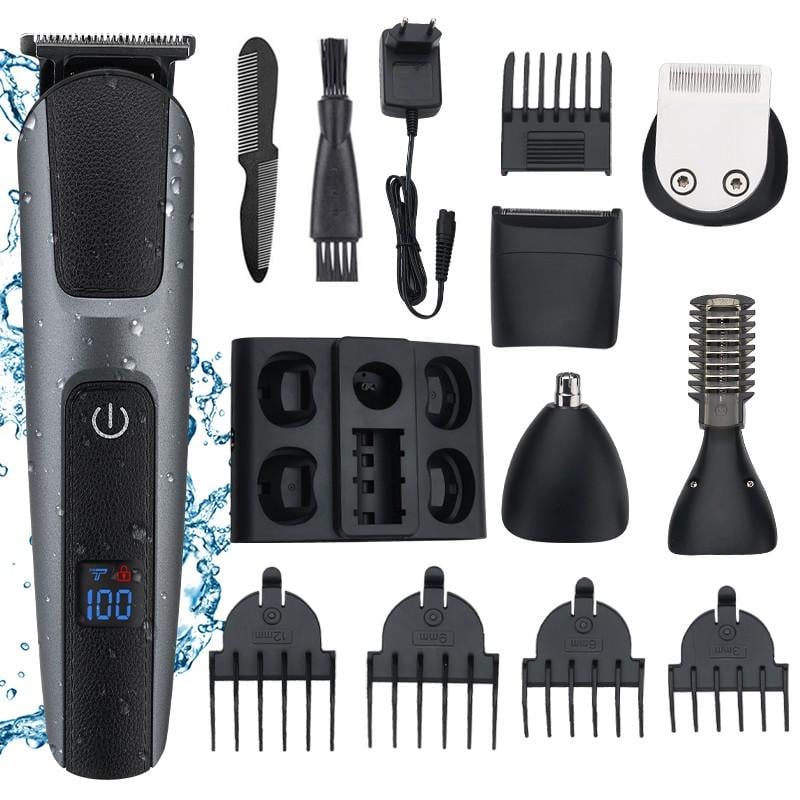 Тример універсальний Resuxi LCD Grooming Kit IPX5 водонепроникний 12 в 1 (448617)