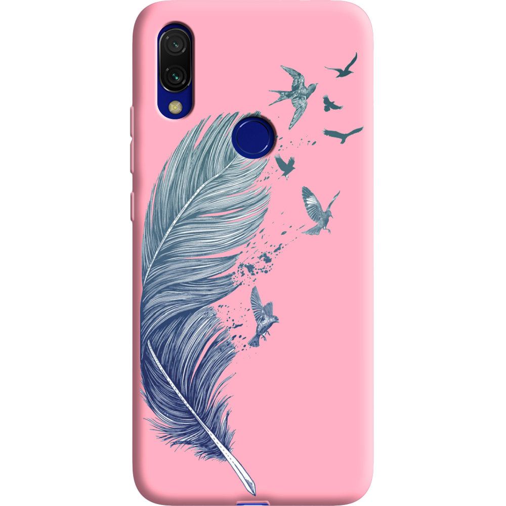 Чехол Boxface Xiaomi Redmi 7 Feather Розовый силикон (36506-cc38-37062)