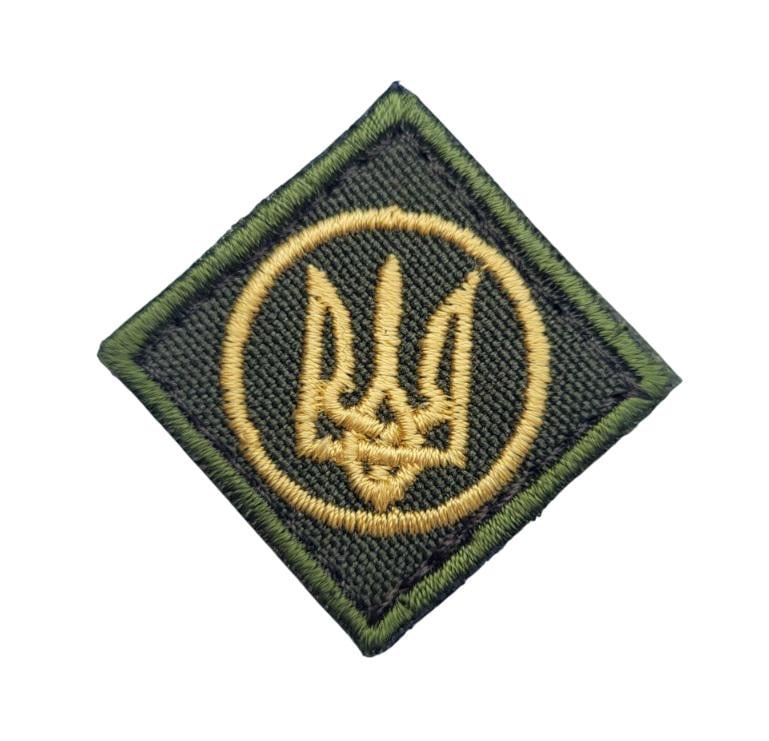 Кокарда-липучка Ромб ЗУС 4х4 см Олива (3584746)