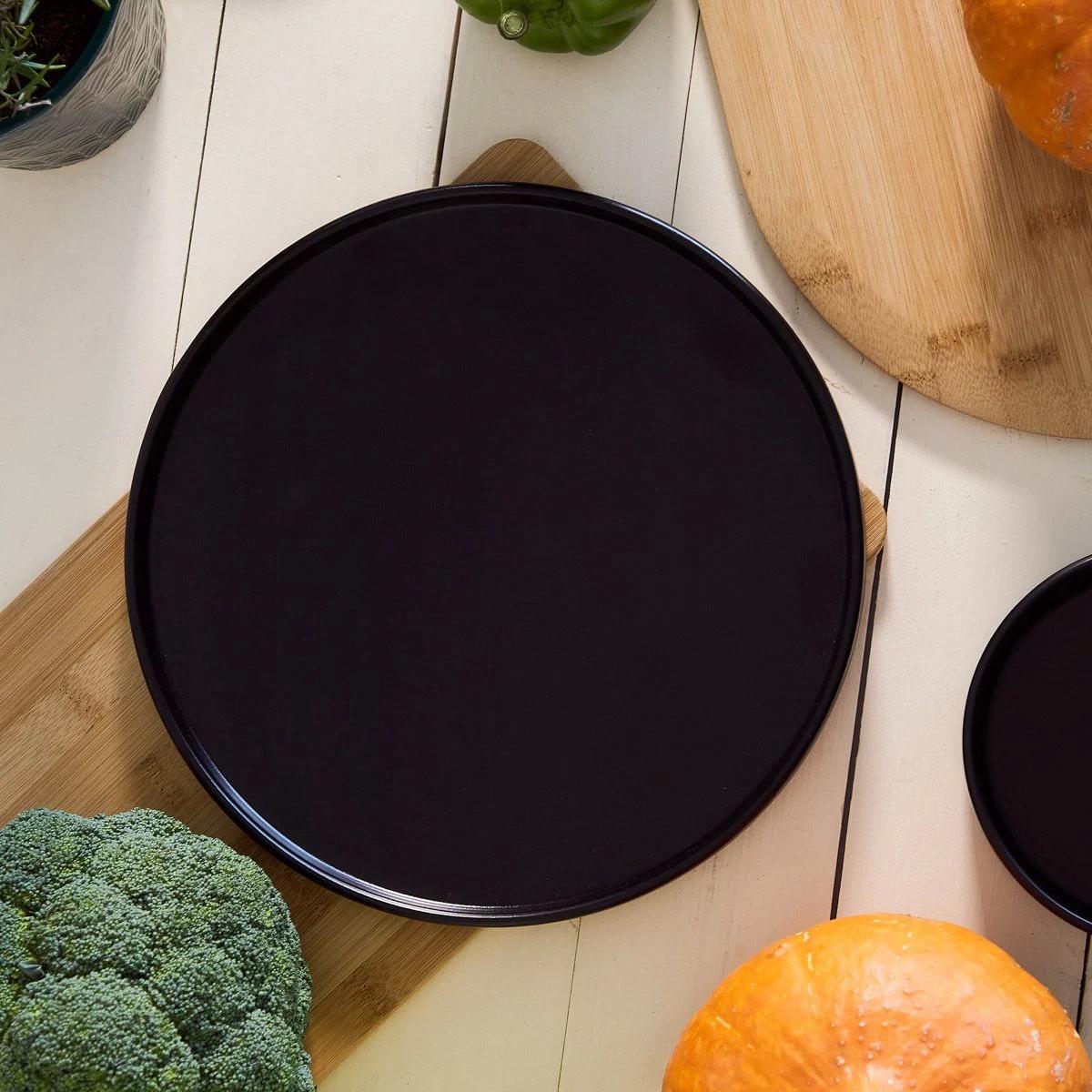 Тарілка обідня Homla FAMELIO 28 см Чорний (217995) - фото 4