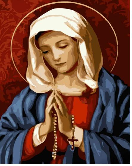 Картина по номерам Стратег Дева мария ss6746 30x40 см (MTT-167876)