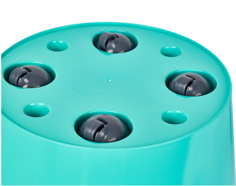 Горшок для цветов InGreen London 330 мм 16 л на колесиках Голубой жасмин - фото 3 Горшок для цветов InGreen London 330 мм 16 л на колесиках Голубой жасмин - фото 3