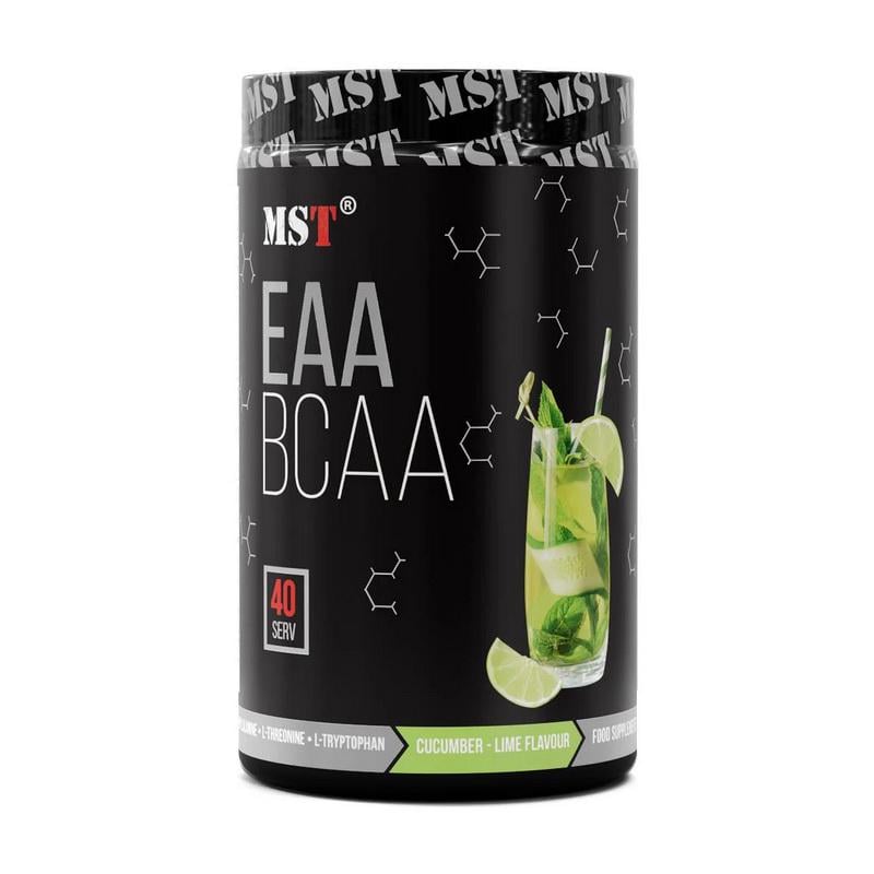 Аминокислоты без сахара MST BCAA&EAA zero 520 г Огурец/Лайм