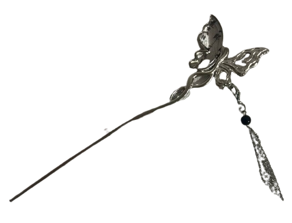Шпилька паличка для волосся Метелик з підвіскою (1685)