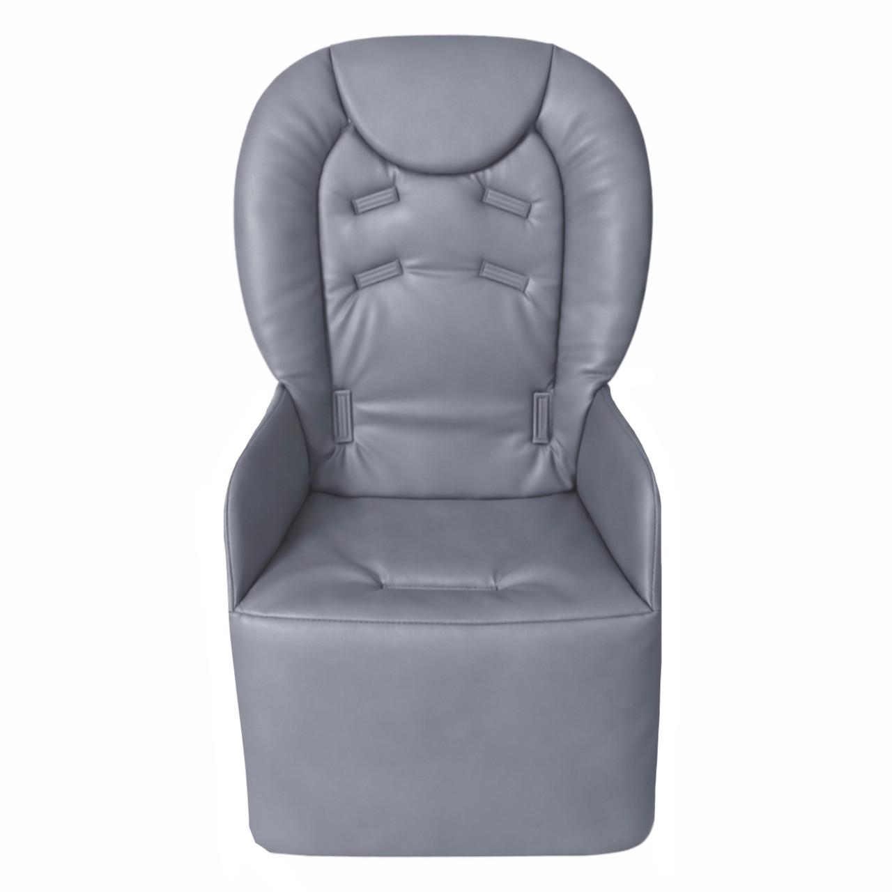 Чохол на стільчик для годування Chicco Polly 2в1 екошкіра Сірий