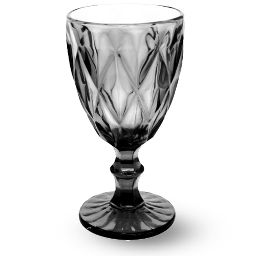 Набор бокалов для вина SNT Грани 320 мл 6 шт. Графитовый (9457-4)