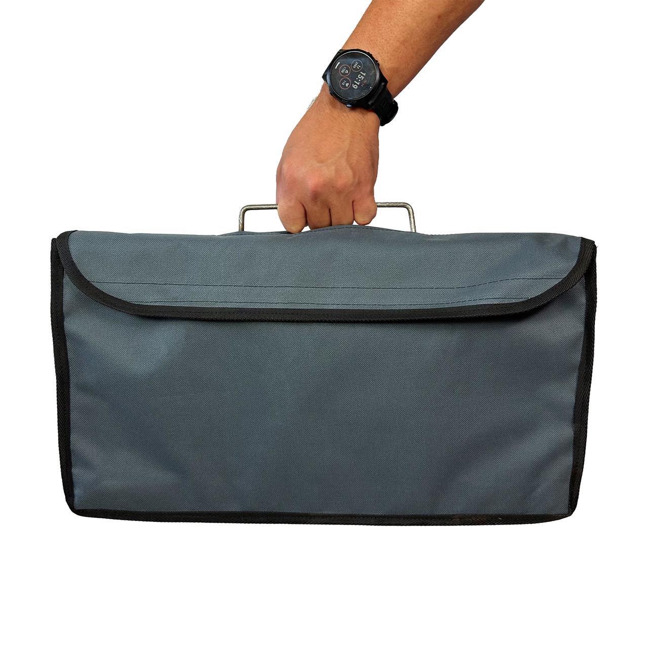 Чохол Metalzavod для мангалу Пегас на 8 шампурів 28х47х6 см Сірий (CHHL-MV8-GY) - фото 2