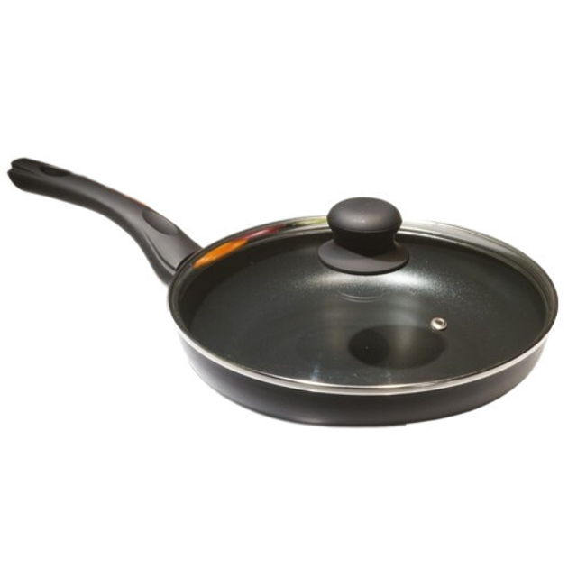 Сковорода з антипригарним покриттям Marble та кришкою Tiross TS 1265P 20 см (id_1819)