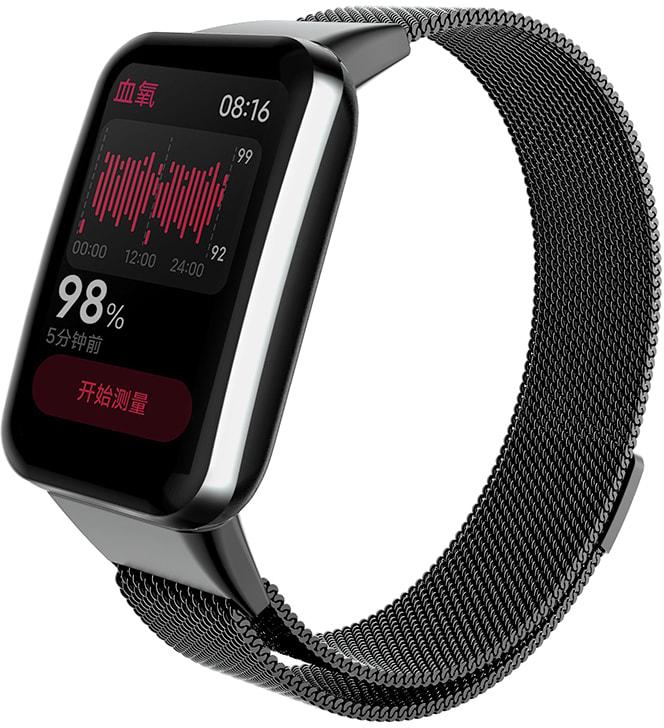 Ремешок Миланская петля Milano Mesh для Xiaomi Smart Band 7 Pro Black (31699-2B)