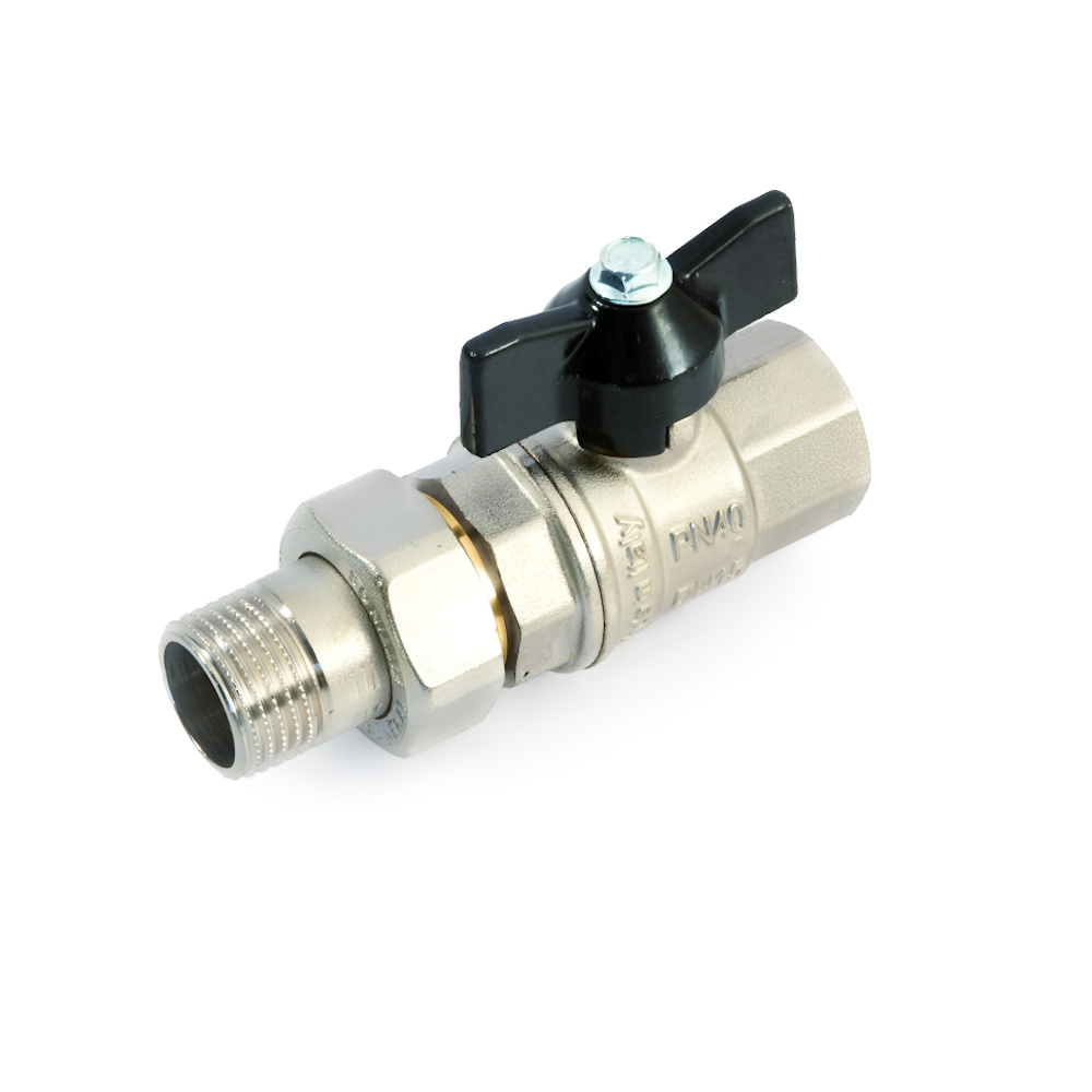 Кран кульовий General Fittings 1/2" ЗВ зі згоном повнопрохідний (AKV-7100M5N040401A)