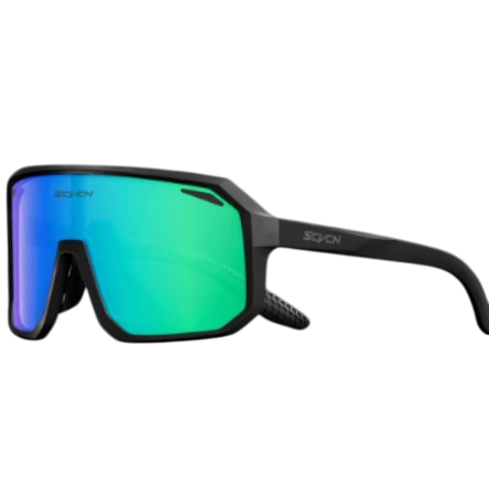 Очки солнцезащитные SCVCN UV400 для путешествий/рыбалки/велосипеда Black/Green (25239531)