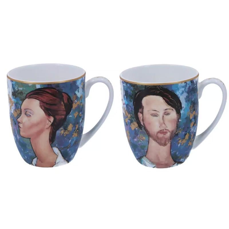 Набір подарунковий Carmaniкружок Лунія Чеховська та Леопольд Зборовський h 11 см 450 мл 2 шт. (833-0202)