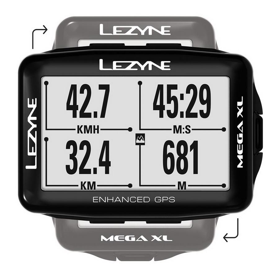 Велосипедний комп'ютер Lezyne Mega XL GPS Smart Loaded Чорний (78728) - фото 3