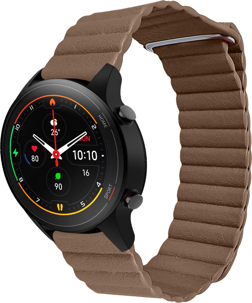 Ремешок кожаный Genis для Xiaomi Mi Watch 22 мм Brown (26528-30)