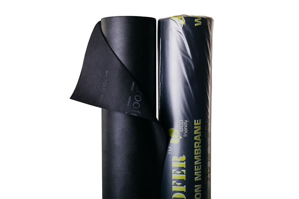 Вітроізоляційна мембрана Roofer W90 1,6x44 м 70 м2 Чорний (H190) - фото 2
