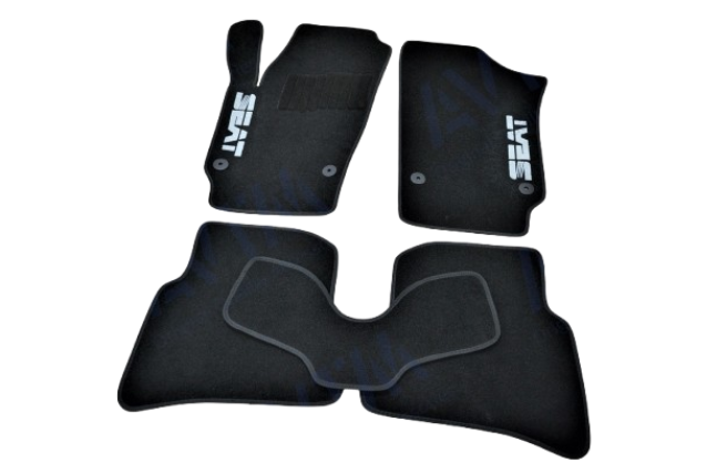 Коврики автомобильные ворсовые в салон для Seat Ibiza 2008- 5 шт. Черный