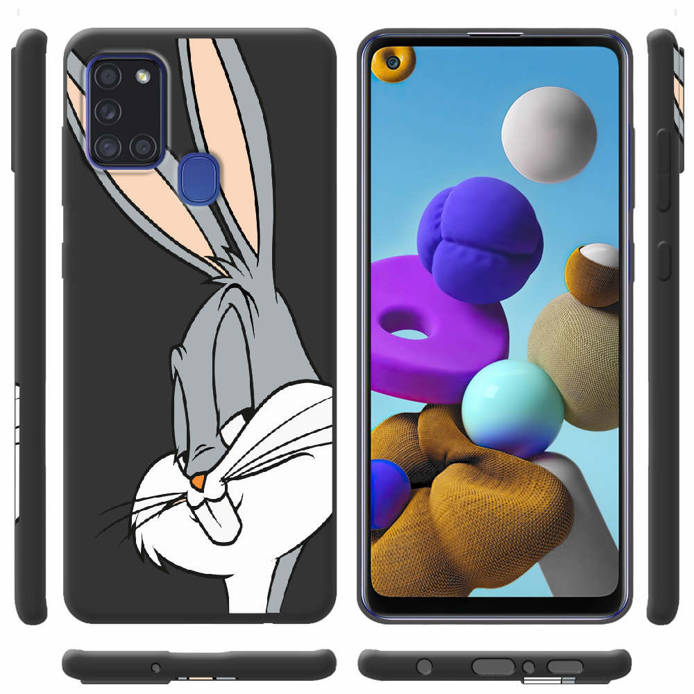 Чехол Boxface Samsung A217 Galaxy A21s Lucky Rabbit Черный силикон (40006-bk81-40315) - фото 2