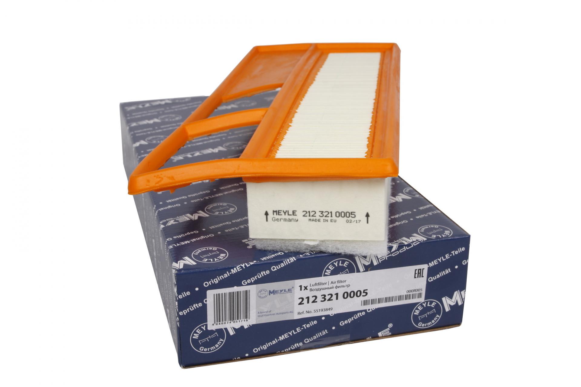 Фільтр повітряний Meyle для Fiat Doblo 1,3JTD 04- (212 321 0005)