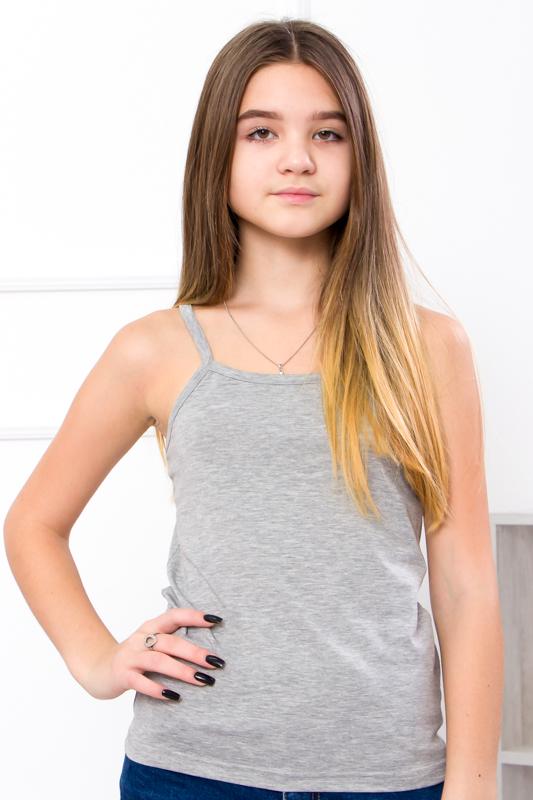 Майка на бретельках Носи своє підліткова 152 см Сірий (6289-036-V10)