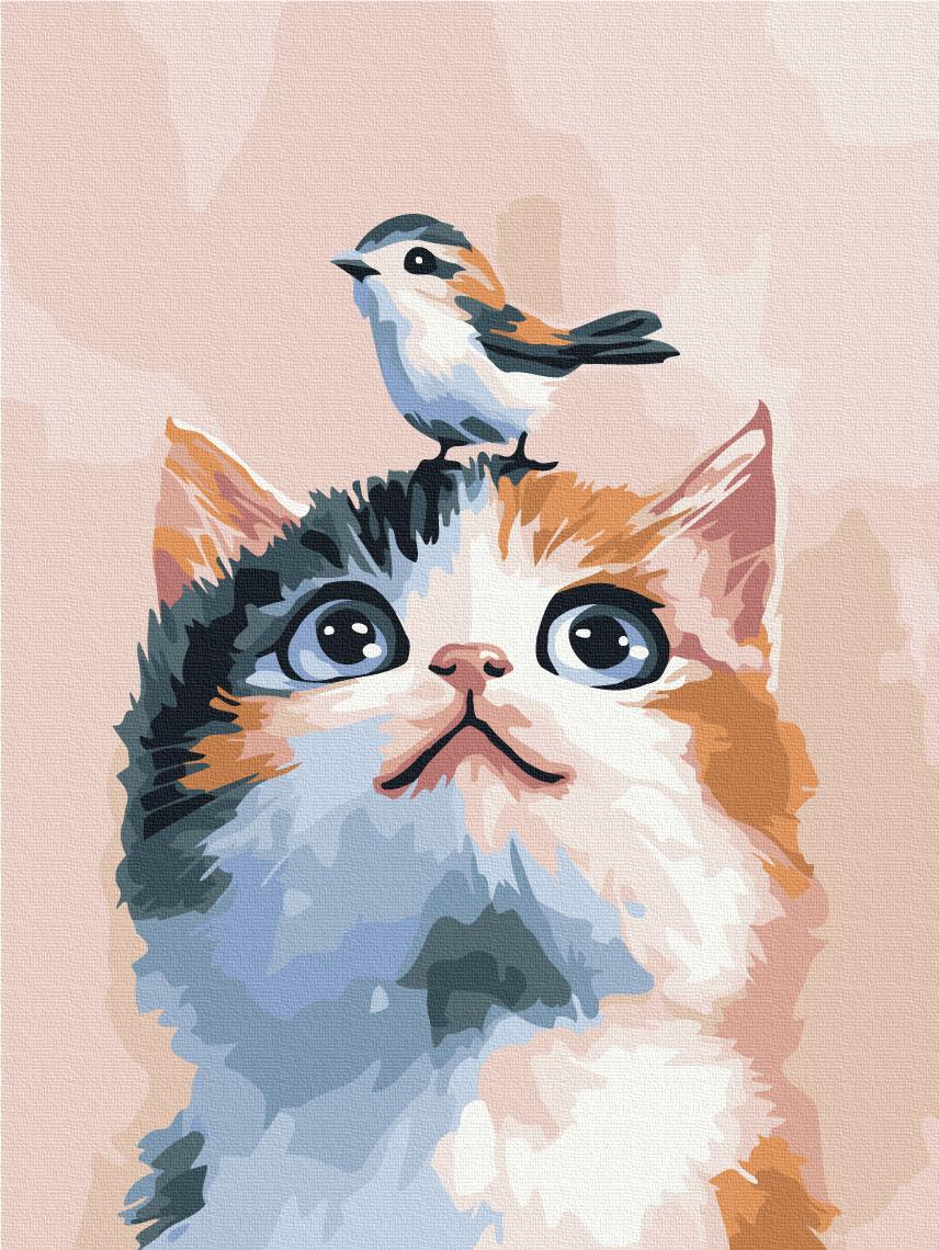 Картина по номерам Brushme Маленькие друзья 30x40 см (KBS0196)