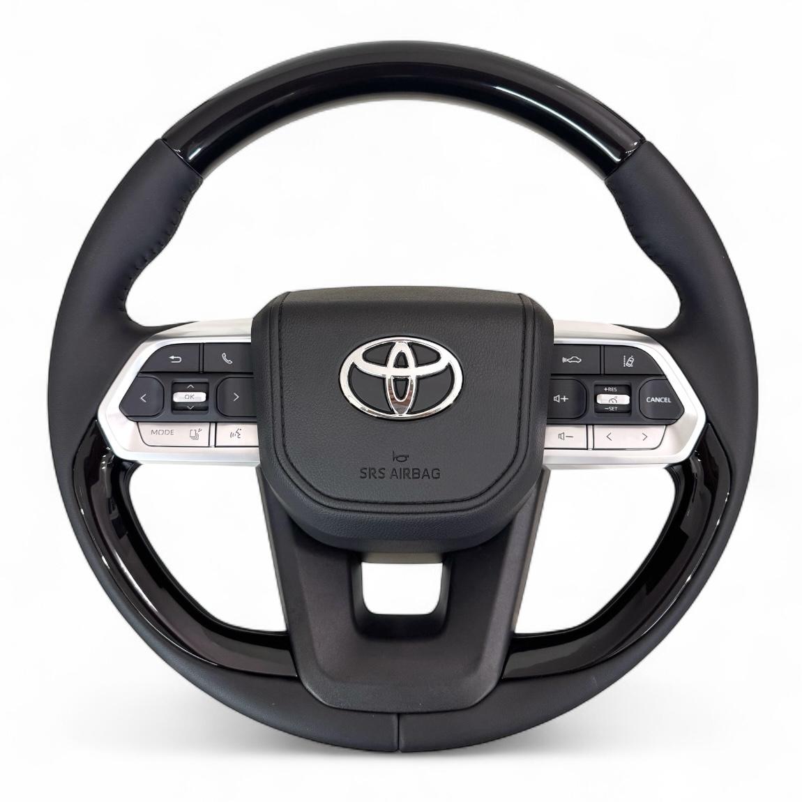 Кермо для Toyota Land Cruiser 200 Prado 150 рояльний лак в стилі LC300 Хром (27709137) Кермо для Toyota Land Cruiser 200 Prado 150 рояльний лак в стилі LC300 Хром (27709137)