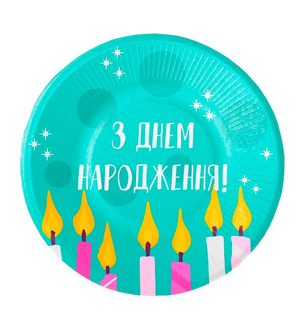 Одноразовые тарелки Свечи 10 шт. Ø 18 см (13537452)