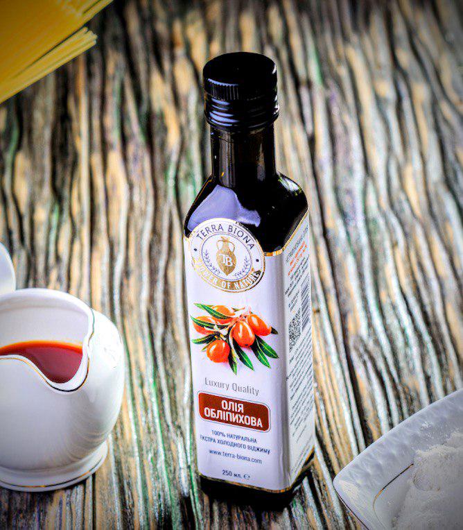 Олія обліпихи Terra Biona холодного віджиму 250 мл (17747620)