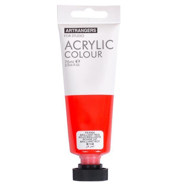 Краска акриловая ART RANGER 75 мл Brilliant red - фото 1 Краска акриловая ART RANGER 75 мл Brilliant red - фото 1