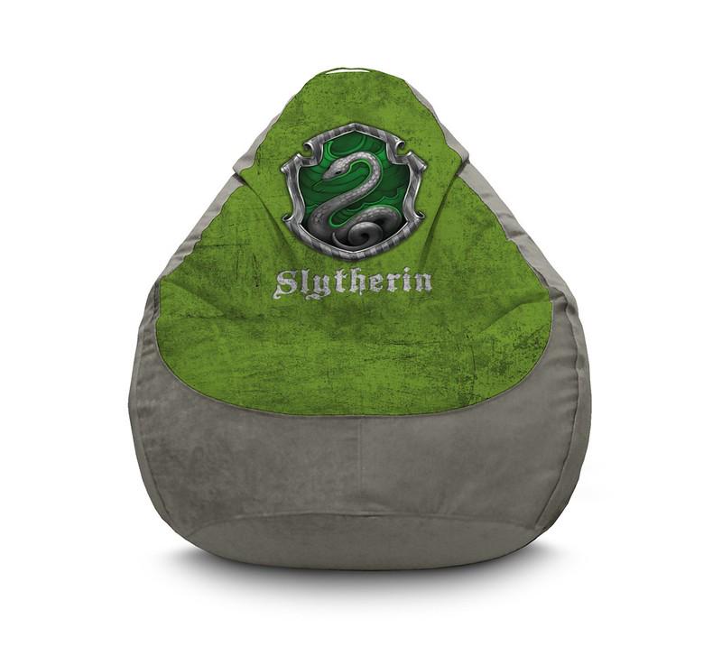 Кресло мешок iPuff Harry Potter Slytherin Флок XXL 90х125 см Серый