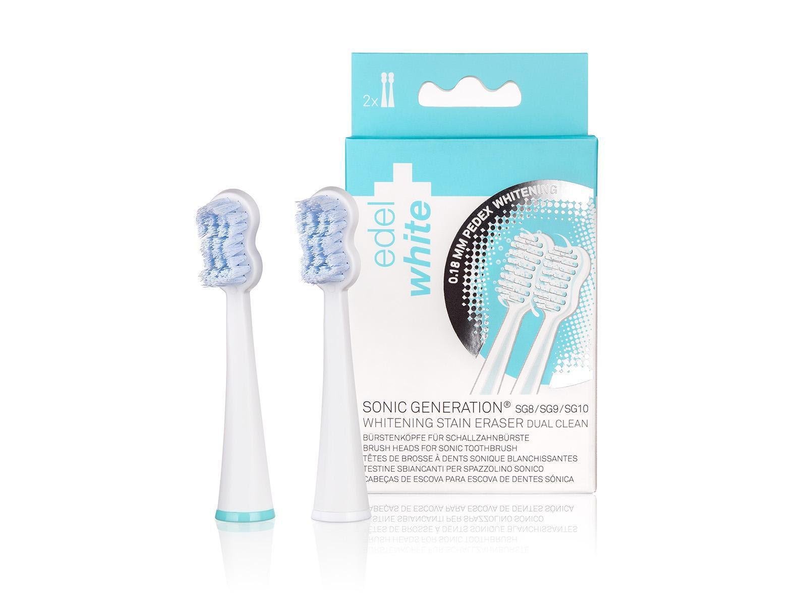 Сменная насадка для звуковой зубной щетки Edel/White Sonic Generation отбеливающая 2 шт. (611)