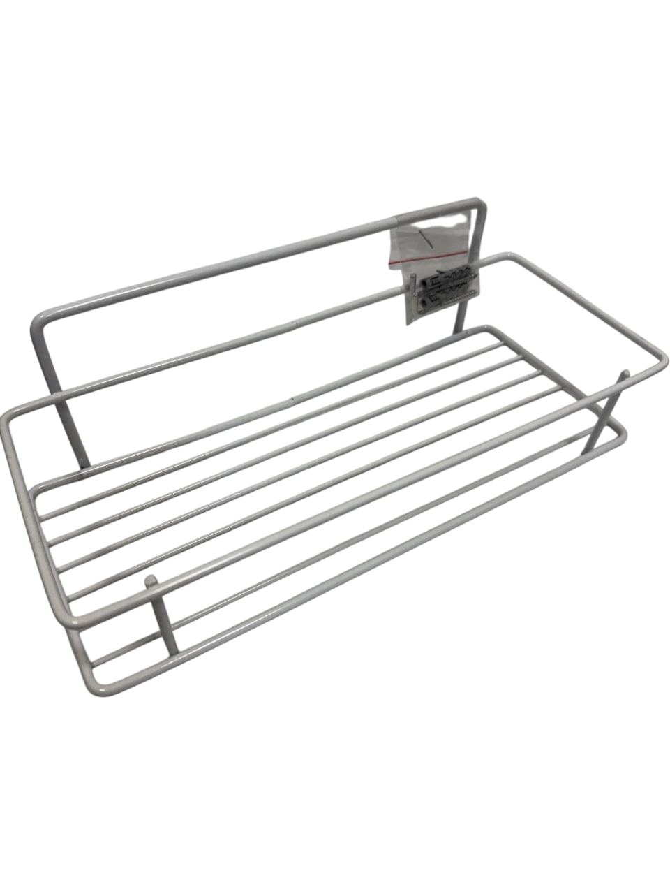 Полка Mobility 1-ярусная для ванной комнаты металлическая прямая 28х12х9 см Белый (29437260)