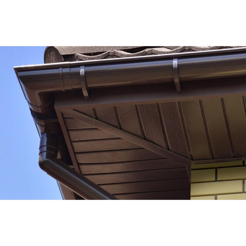 Панель Софіт Айдахо перфорована Коричневий - фото 2 Панель Софіт Айдахо перфорована Коричневий - фото 2