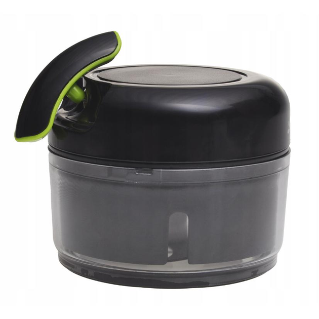 Измельчитель ручной струнный для овощей Kamille KM-3002 из пластика 8х6,5 см Черный/Зеленый (150-84-3002)