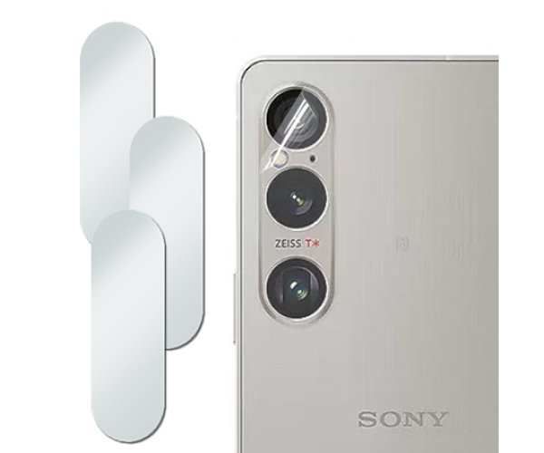 Противоударная гидрогелевая пленка Hydrogel Film для Sony Xperia 1 VI на камеру 3 шт, Transparent