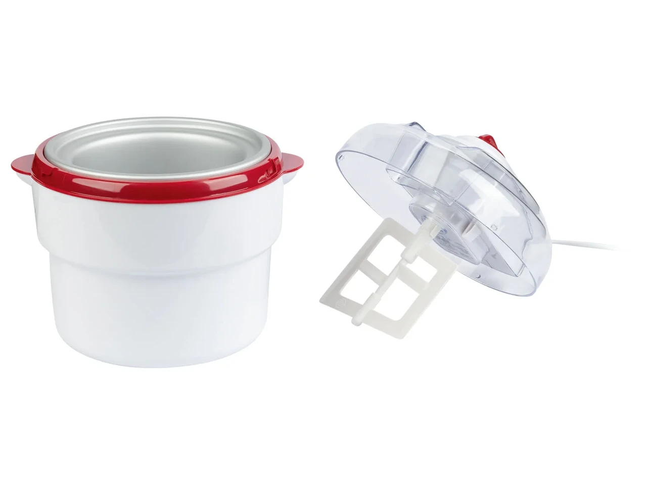 Мороженица аппарат для приготовления мороженого Silver Crest SECM 12 C7 red/white - фото 2 Мороженица аппарат для приготовления мороженого Silver Crest SECM 12 C7 red/white - фото 2