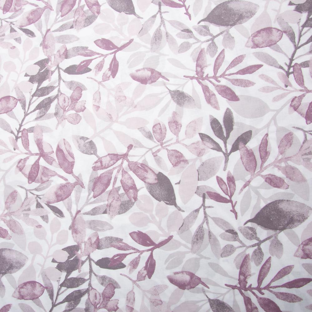 Тканина бязь ранфорс для постільної білизни 11.27809/20 Гілочка 130 гр/м2 240 см Ліловий (25950)