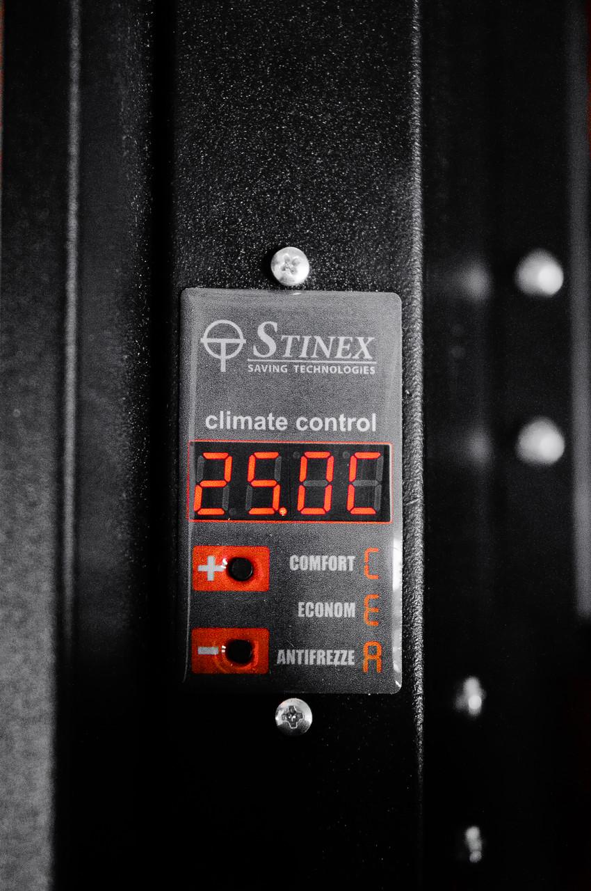 Обігрівач керамічний конвекційний Stinex Plaza Ceramic 60х60 см 350-700 Вт Thermo-control Black (11267814) - фото 3