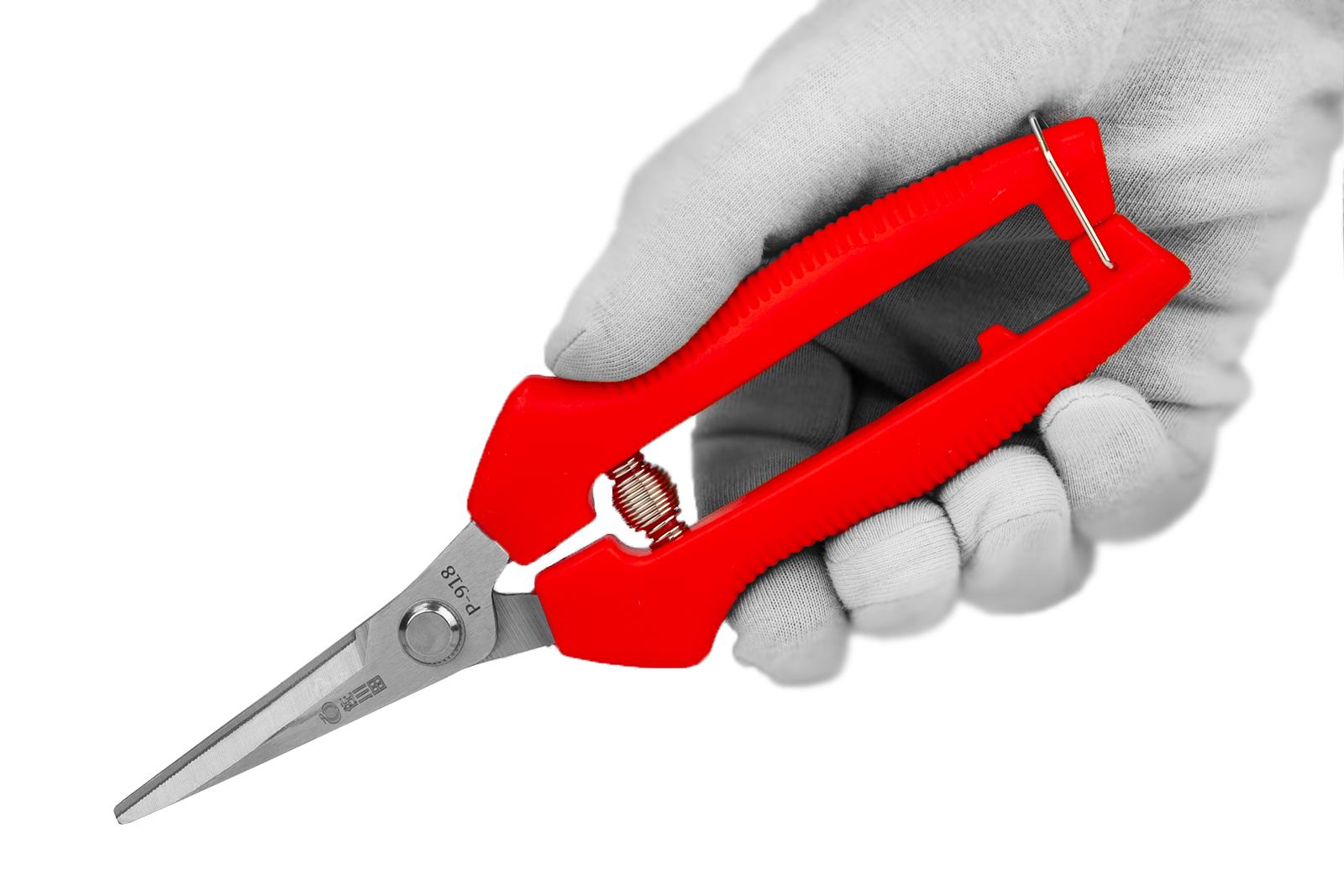 Садові ножиці Sagawata з нержавіючої сталі вигнуті 180 мм (P-918) - фото 5 Садові ножиці Sagawata з нержавіючої сталі вигнуті 180 мм (P-918) - фото 5