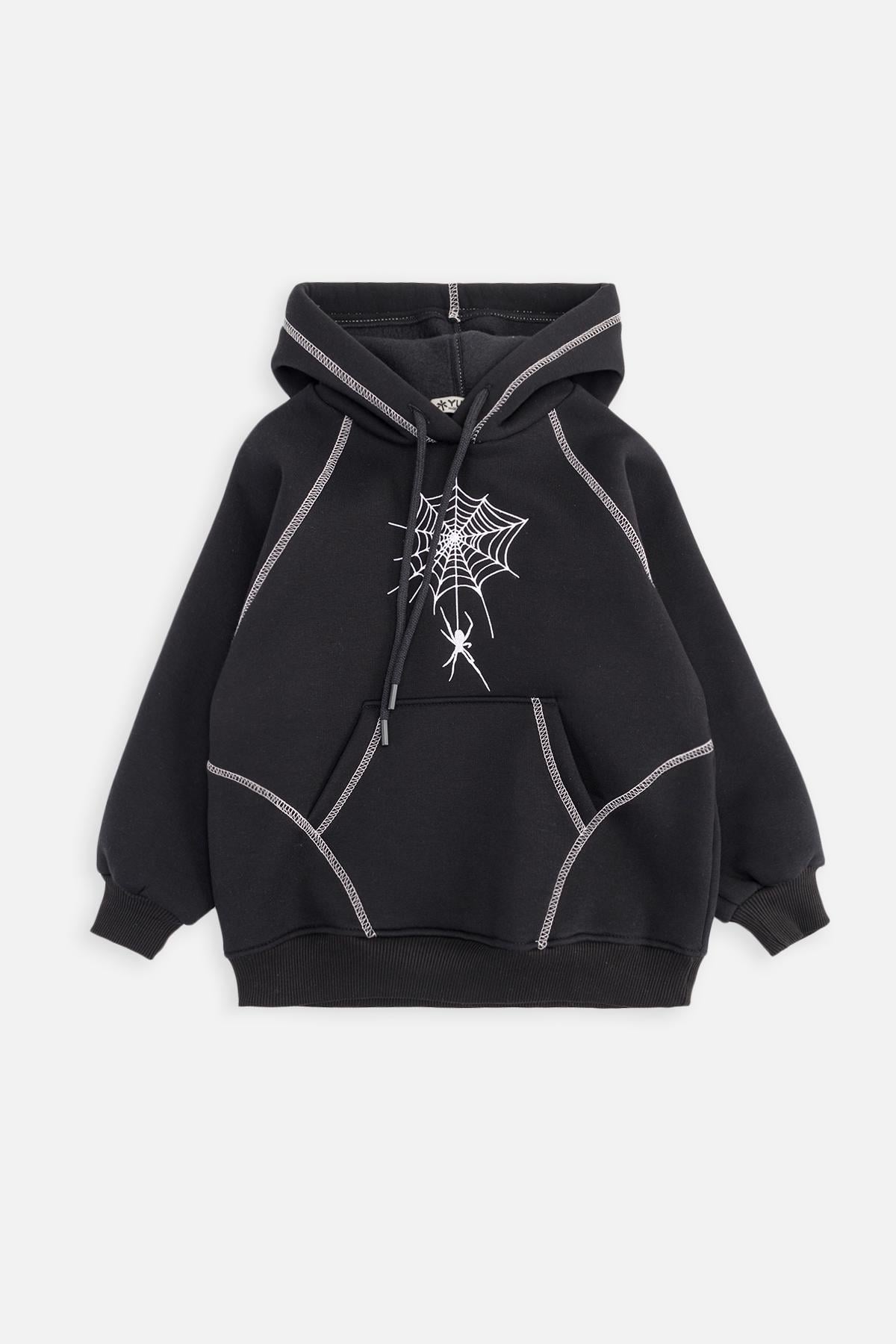 Худи для мальчика ЦБ-00261380 134 см Черный (28576407)