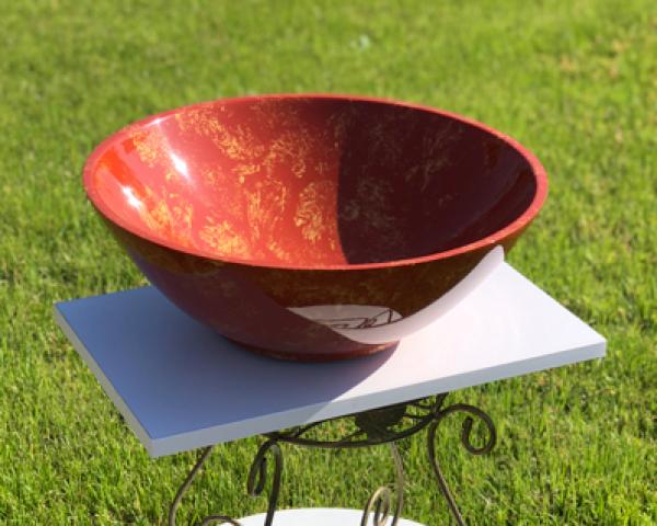 Умывальник Snail Камелия 425х425 мм Оранжевый (147Т209) - фото 3 Умывальник Snail Камелия 425х425 мм Оранжевый (147Т209) - фото 3