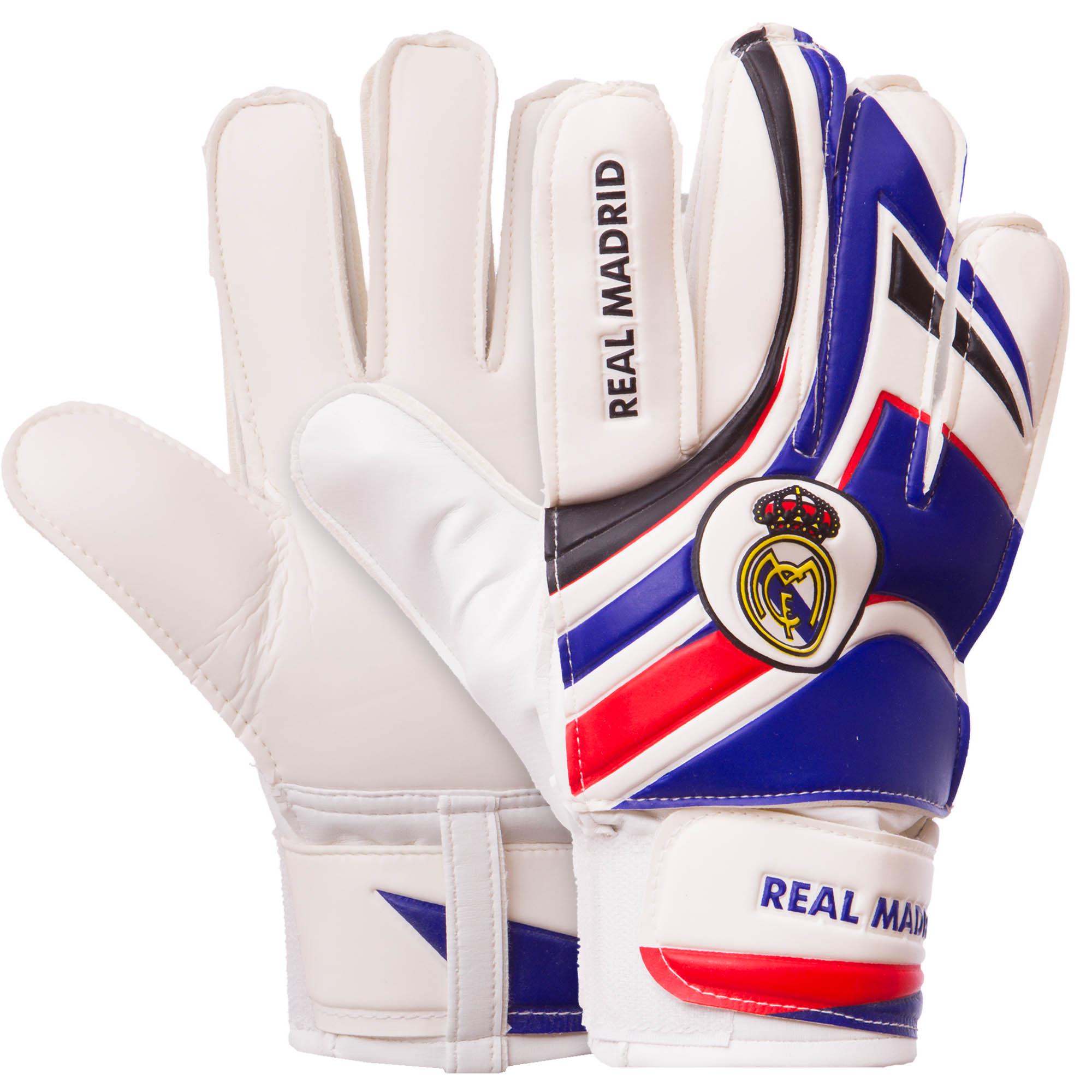 Перчатки вратарские детские Zelart REAL MADRID BALLONSTAR FB-0029-07 р. 5 Синий/Красный/Черный (DR007870)