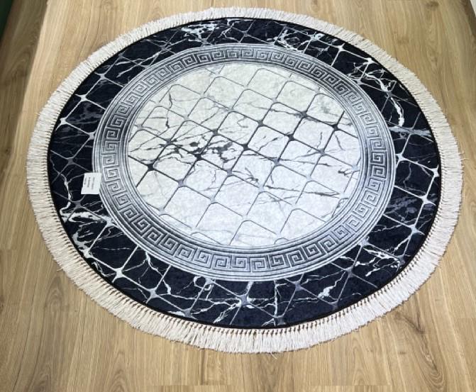 Килим безворсовий Gold Kilim на силіконовій основі з мікровелюру 120x120 см (1007-02)