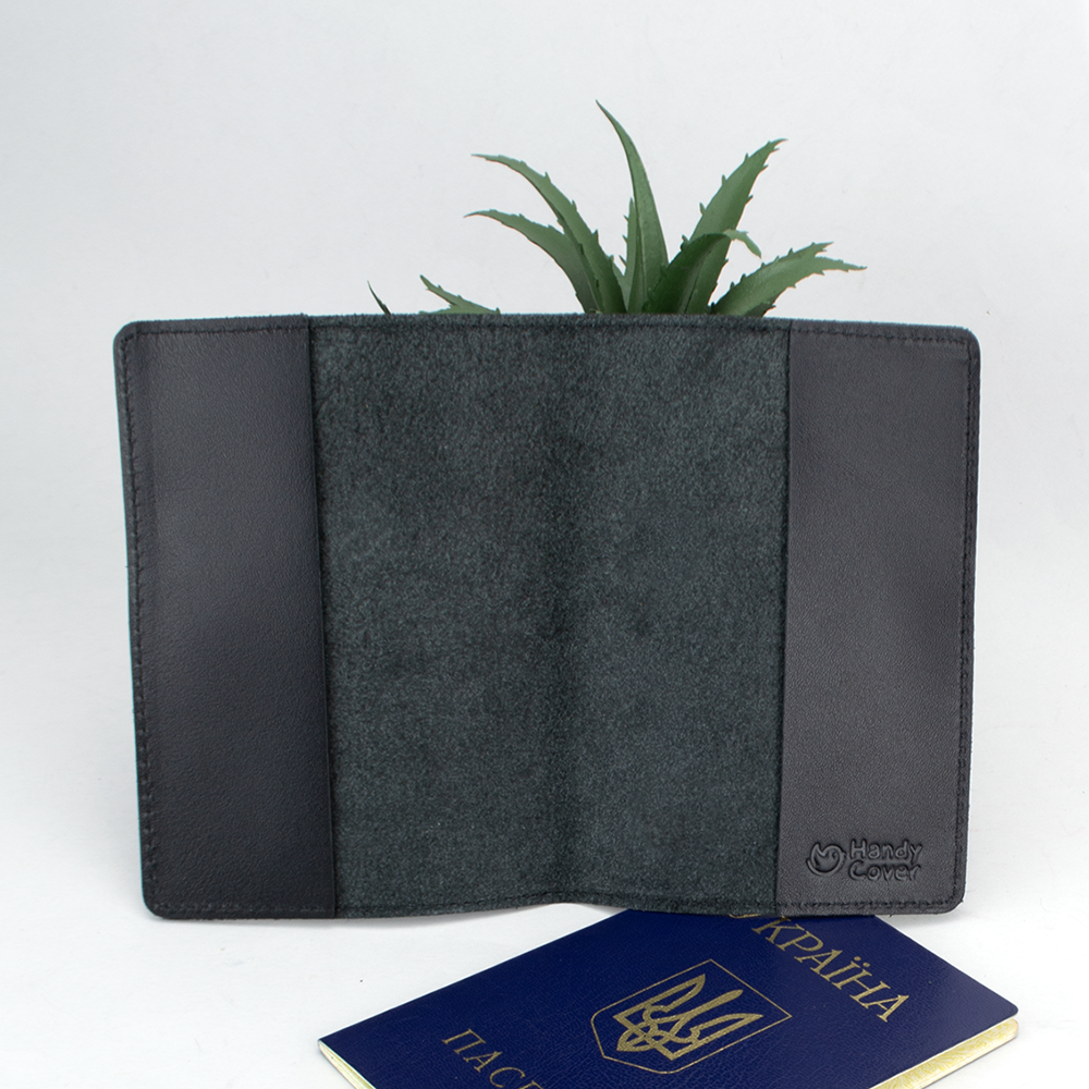 Подарочный набор мужской №24 ремень/портмоне/ключница/обложка на паспорт/на документы Черный (874452223) - фото 6