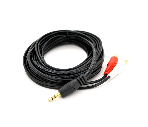 Аудіокабель Voltronic CU Stereo DC3,5M -2xRCA M YT-3,5M / 2хRCA M -1,5Cu 1,5м Black (a1daf5bb)